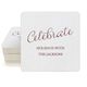 Expressive Script Celebrate Square Coasters Image 5 of 5